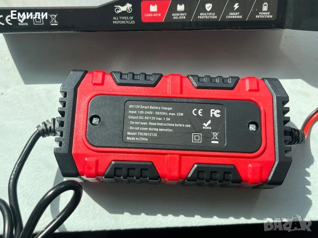 Импулсно зарядно за акумулатор 6-12v, снимка 5 - Аксесоари и консумативи - 54735368