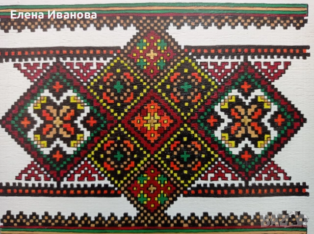 Ръчно рисувана дървена кутия, снимка 5 - Декорация за дома - 54676705
