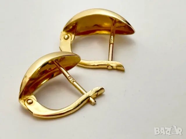 Като нови! Златни Обеци 1,40 грама 14K(проба 585), снимка 7 - Обеци - 55692670