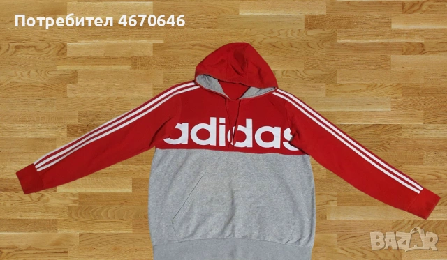 Ватиран суитчер adidas RED - пуловер Timberland, снимка 2 - Суичъри - 54766762