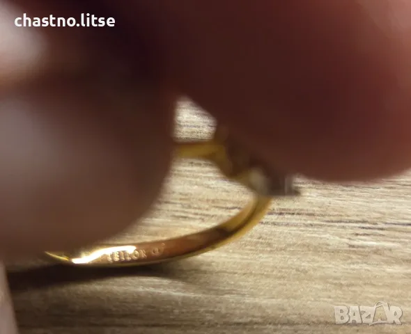 ЧИСТО НОВ Годежен Пръстен TEILOR с Диаманти 0.34ct | 18К Жълто Злато + Сертификат (Разм. 56), снимка 4 - Пръстени - 55501133