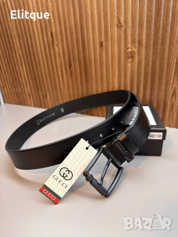 колани emporio armani Gucci hermes от естествена кожа в кутия , снимка 2 - Колани - 54396959