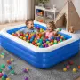 Надуваем семеен басейн 150 × 100 × 56 см – Здрав PVC материал и 3 въздушни камери, снимка 3