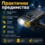 Акумулаторен LED фар за велосипед и тротинетка MACROCOSM с дигитален дисплей, снимка 4