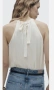 23€. Нов със етикет. Сатенен топ с халтер деколте от Zara. , снимка 2