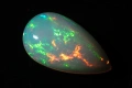 Естествен етиопски опал 3.74ct капка кабошон, снимка 5
