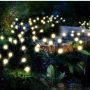 Соларни градински лампи "Светулки" 6 LED, комплект 2 броя - Топла бяла светлина, IP65, до 15 часа , снимка 5