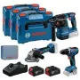 Комплект акумулаторни инструменти Bosch 18V 3хGBA 18V 5.0Ah , GAL 18V-40 0615A5009G, снимка 1