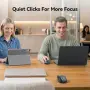 Нова Безжична мишка TECKNET PRO Tri-Mode, Bluetooth, USB-C адаптер, 700mAh, снимка 7