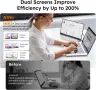Преносим монитор 15.6" 1080P с регулируема стойка, USB-C/HDMI, снимка 8