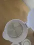 Чисто нова Сгъваема Електрическа Кана За Пътуване 600ml 750W Бяла , снимка 3