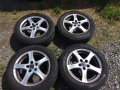 4бр. джанти Borbet 5x112 с гуми 205/60R16 Continental , снимка 1
