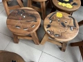 Столче / Табуретка от тиково дърво, снимка 9