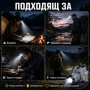 Мощен акумулаторен LED челник лазерен диод къмпинг осветление лампа USB фенер за глава лов риболов, снимка 5