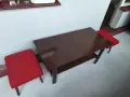 Комплект холна маса с две табуретки, снимка 1