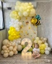 Украса с балони, светещи цифри и парти тениски с щампа за рожден ден, снимка 2