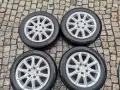 4бр ЛЕТИ джанти 16" 5Х112 ALUETT с гуми 205/55/16 UNIROYAL за VW Audi, снимка 1