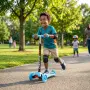 Детска тротинетка 21st Scooter със светещи колела, сгъваема, до 50кг – Синя, снимка 5