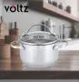 Тенджера Voltz, различна съвместимост, Инокс, снимка 4