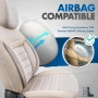 Луксозна тапицерия OTOM текстил с еко кожа COMFORT LINE Design – Бежова с бежов шев, снимка 9
