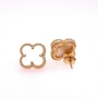 Златни обеци Van Cleef 4,69гр. 14кр. проба:585 модел:37798-1, снимка 2