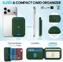 Магнитен портфейл от естествена кожа SHIELDON, съвместим с MagSafe, RFID блокиране, снимка 9