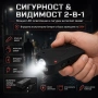 Мощен мини електрошок кучегон за кучета самозащита LED фенер самоотбрана охрана защита акумулаторен, снимка 3