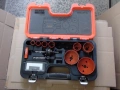 BAHCO - 3834-SET-92 - Made in Sweden - ПРОФЕСИОНАЛЕН Комплект биметални SANDFLEX боркорони 16-83 mm , снимка 13
