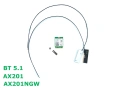 Intel AX201 AX201NGW WiFi 6 Wireless Card M.2 E Key 3000Mbps Bluetooth BT 5.0 FRU 01AX798 2хАнтена, снимка 3