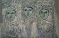 Картина "Лазарки", 1971 г., худ. Иван Чаушев (1935-2015), снимка 2