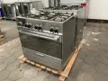 Професионална комбинирана печка TECHNOGAS PTV898XS Газови котлони + Електрическа вентилаторна фурна, снимка 1