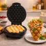 Гофретник за Bubble Waffle Rosberg R51442H 1000W, Черен, снимка 2