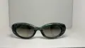 Слънчеви очила Miu Miu SMU 09Y / Oval – Тъмнозелени / Златисто лого, снимка 1