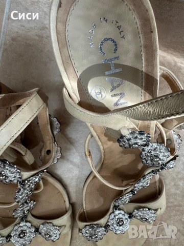 Chanel сандали на платформа естествена кожа , снимка 3 - Сандали - 54979465