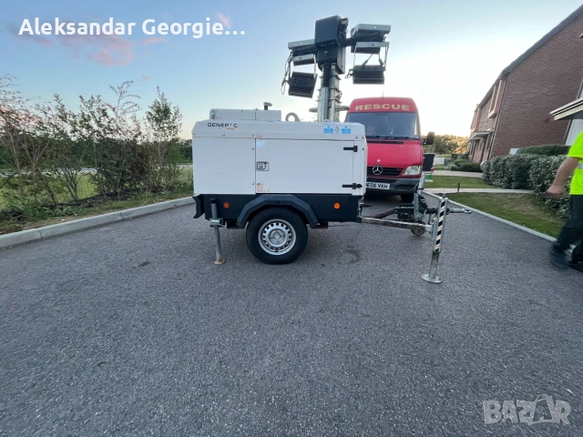 Generac VT-Hybrid 2018 – 9 м осветителна кула, 5 kVA генератор, само 707 м/ч, снимка 2 - Индустриална техника - 54981085