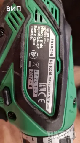 Винтоверт Hitachi, DS100AL, литиево- йонен с радио и фенер, снимка 6 - Други машини и части - 55408664