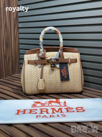 Hermes Нова Дамска Кожена Чанта Ерме Различни Цветове , снимка 3 - Чанти - 55288839