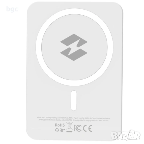НОВА Външна дизайнерска батерия INFINIX 3000mAH безжично зареждане - Гаранция 24 месеца, снимка 2 - Външни батерии - 54688137