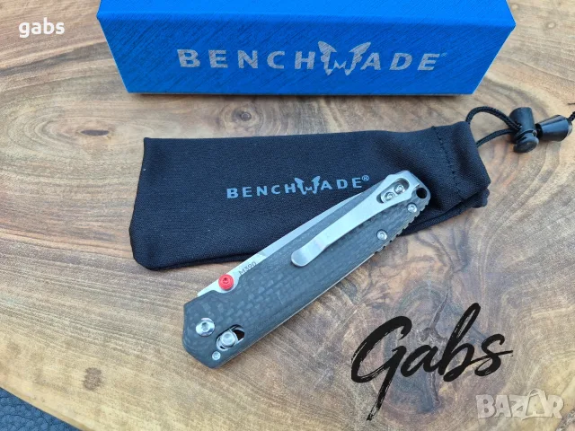 Сгъваем нож Benchmade VALET 485-1, M390.,карбон, снимка 8 - Ножове - 55575069