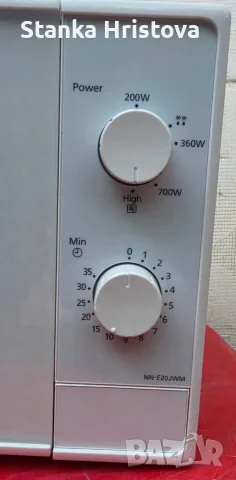 Микровълнова печка Panasonic 20L., снимка 2 - Микровълнови - 55563177