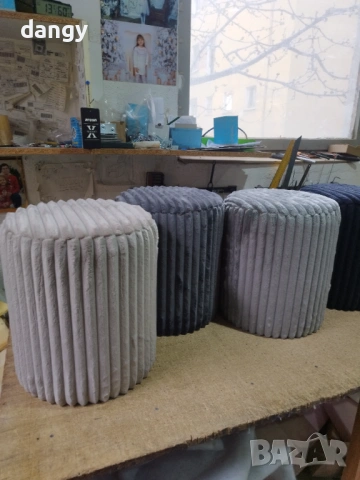 Кръгли табуретки, снимка 9 - Дивани и мека мебел - 49010938