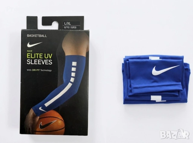 Спортни ръкави за ръце Nike Elite N2044-027 UV L/XL Комплект от 2 ръкава за баскетбол компресионни , снимка 4 - Спортна екипировка - 54749172