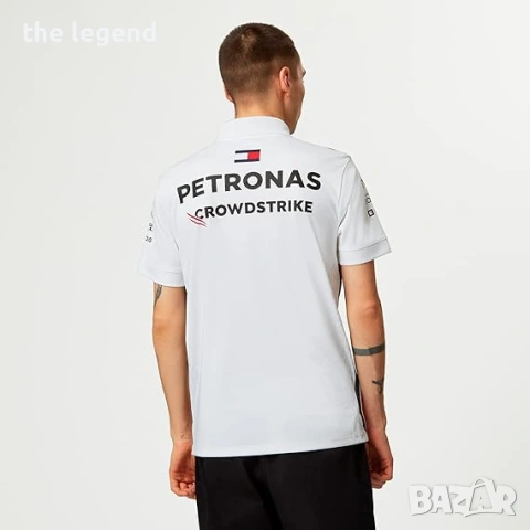 Mercedes-AMG PETRONAS 2024 Mens Team Polo - White, снимка 5 - Спортни дрехи, екипи - 54981225