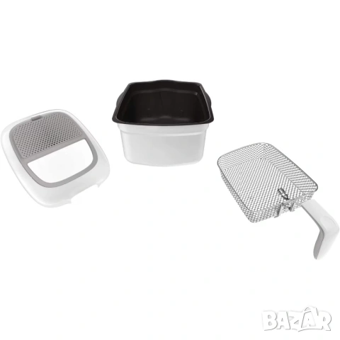 Фритюрник Tefal Super Uno Access FR3100, 1800W, 1,5 кг, регулируем термостат, Бял/Сив, снимка 3 - Фритюрници - 54774611