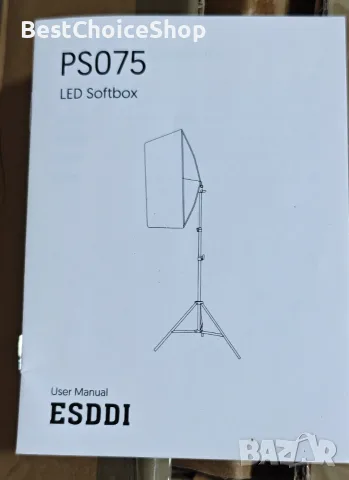 Професионално осветление за фото и видео ESDDI PS075 LED Softbox, снимка 5 - Светкавици, студийно осветление - 55608126