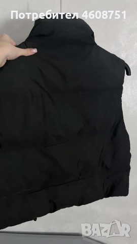 Черен дамски елек , снимка 2 - Елеци - 54310737