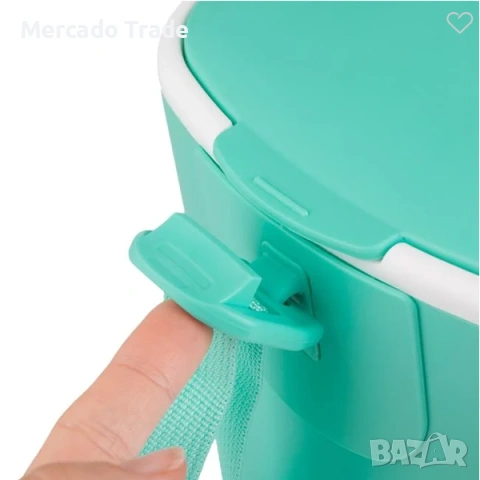 Хладилна чанта Mercado Trade, За къмпинг, плаж, планина, Тюркоаз, 5,5 л., снимка 5 - Къмпинг мебели - 55017190
