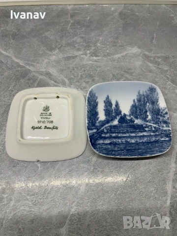 Комплект от две малки чинийки Royal Copenhagen Bing & Grondahl, произведени в Дания, снимка 3 - Колекции - 53949892