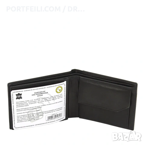 Кожен портфейл Friedrich с RFID NFC защита, снимка 6 - Портфейли, портмонета - 54318763