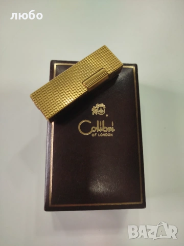 ЗАПАЛКА COLIBRÍ LONDON DJON STERLING Във 20 м Златно Покритие , снимка 2 - Запалки - 54476998